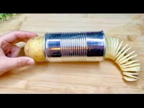 Crafting Your Spiral Potato Cutter: A DIY Spring Potato Machine Using a Can