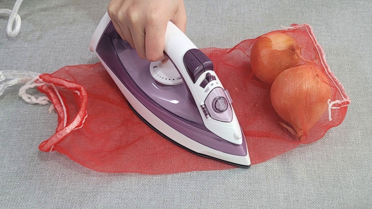 Unbelievable Results: Ironing an Onion Net for Superb Recycle Idea!