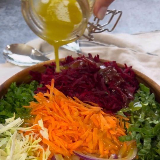 Beetroot, Carrot, and Cabbage Salad: A Colorful Addition to Your Table