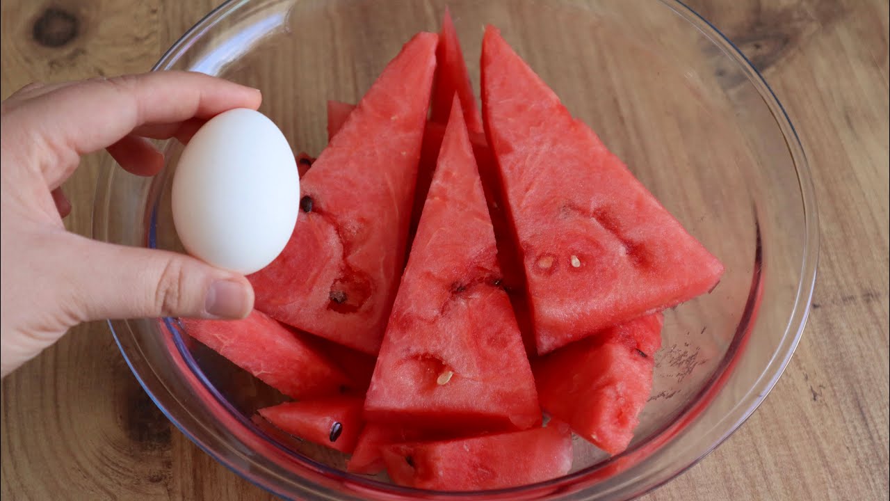 💯 Try Watermelon and Egg Together. 😱 Extremely Delicious and Amazing. 🍉