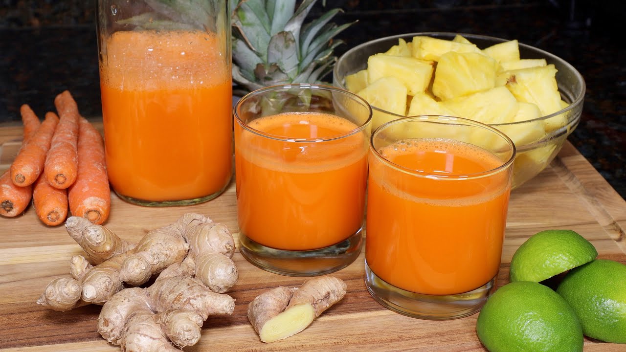 Refreshing Carrot Pineapple Juice – Perfect Summer Healthy Juice