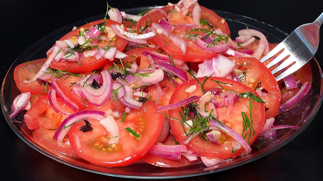 The Most Delicious Tomato Appetizer Ever! 🍅 Magic Salad – Quick and Easy