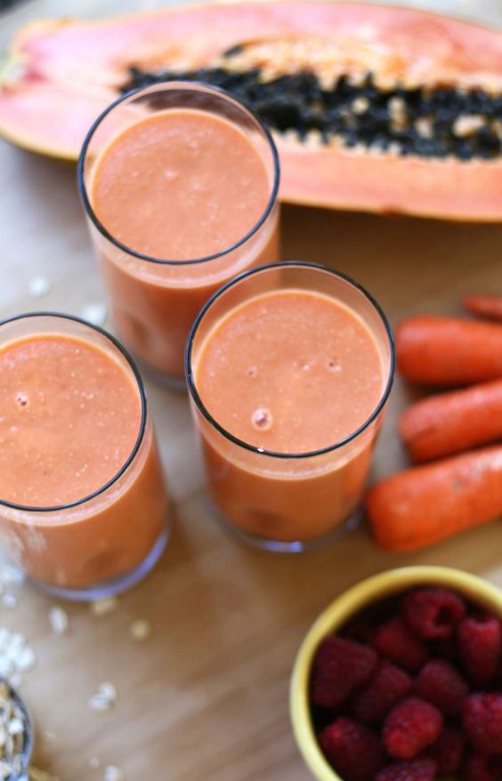 Super Healthy Papaya Smoothie for Improved Digestion and Gut Health