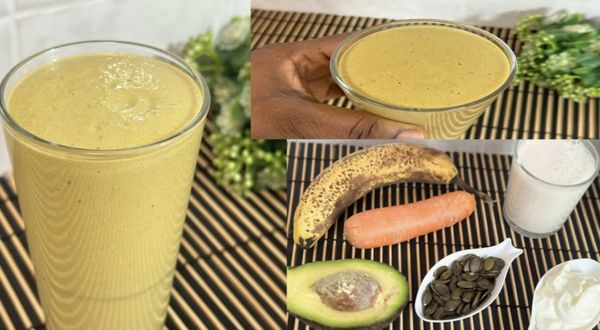 Delicious and Nutritious: Banana, Avocado, and Carrot Smoothie