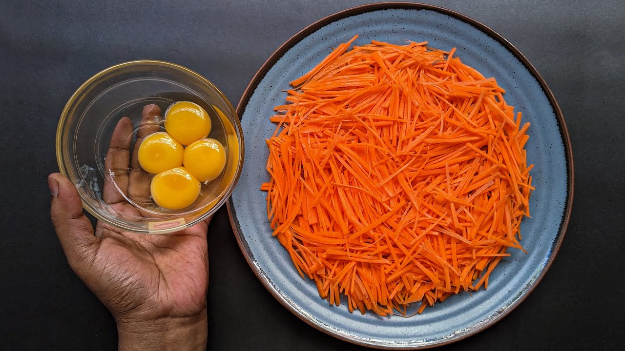 Simple Breakfast Recipe: Delicious Carrot and Egg Scramble