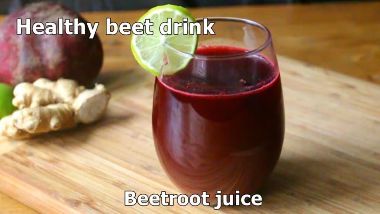 Simple and Healthy Beetroot Juice with Ginger