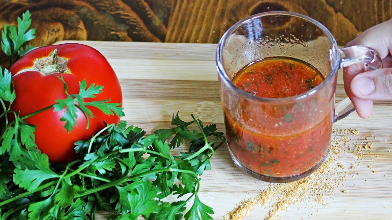 Refreshing Parsley and Tomato Drink: A Natural Remedy for Cholesterol and Blood Pressure