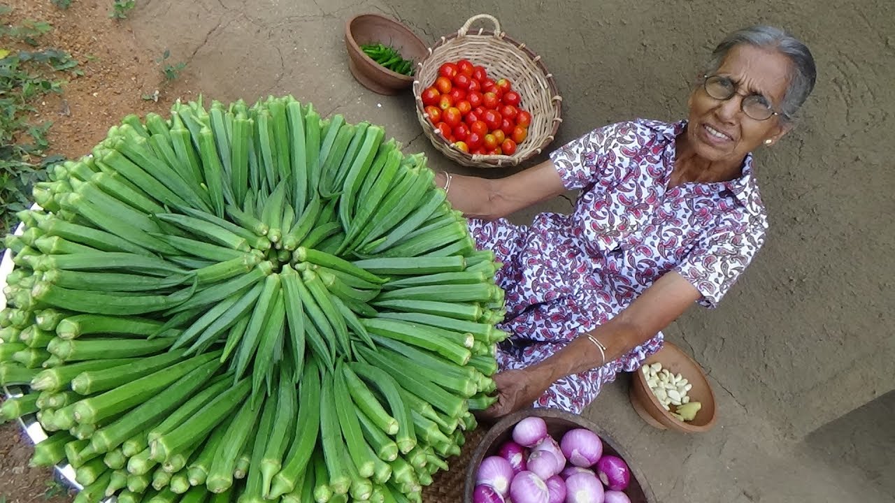 Savoring Tradition: Okra Masala Curry, A Healthy Village Recipe by Grandma