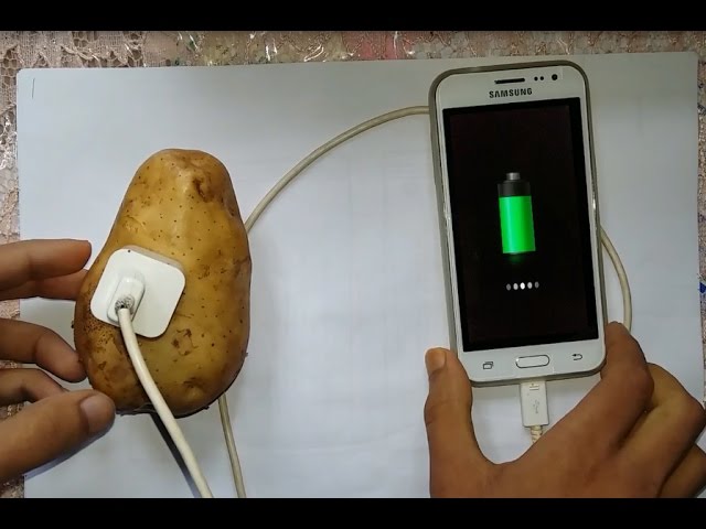 How to Make a Mobile Charger Using a Potato