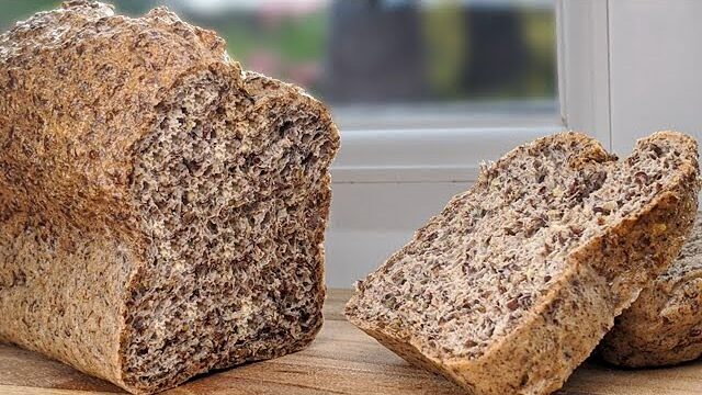 Easy 2-Ingredient Bread: Flax Seeds and Egg Whites