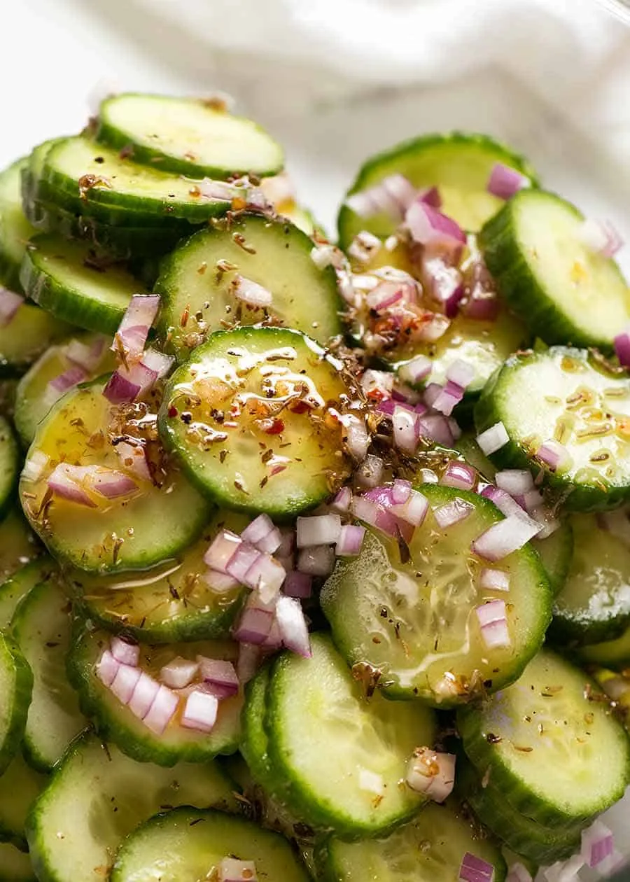 How to Make New York Deli Cucumber Salad without Using Sugar