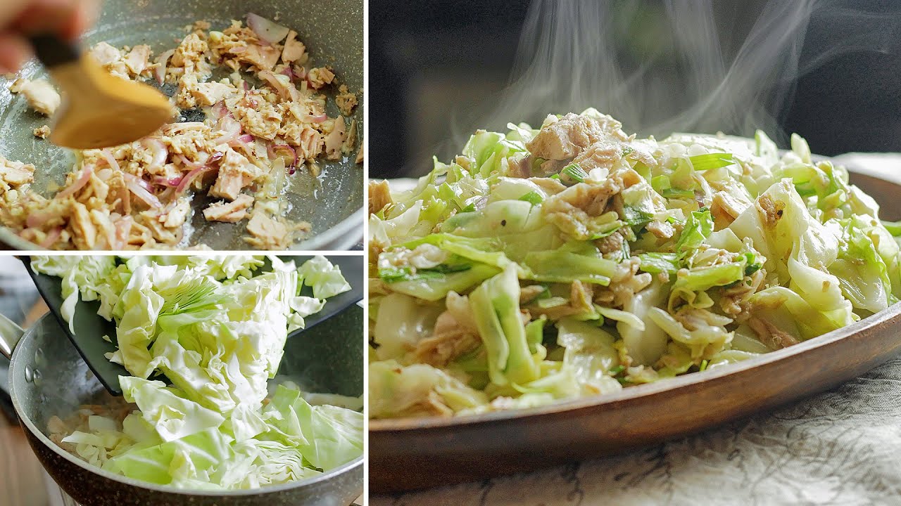 Delicious and Easy Cabbage and Canned Tuna Recipe