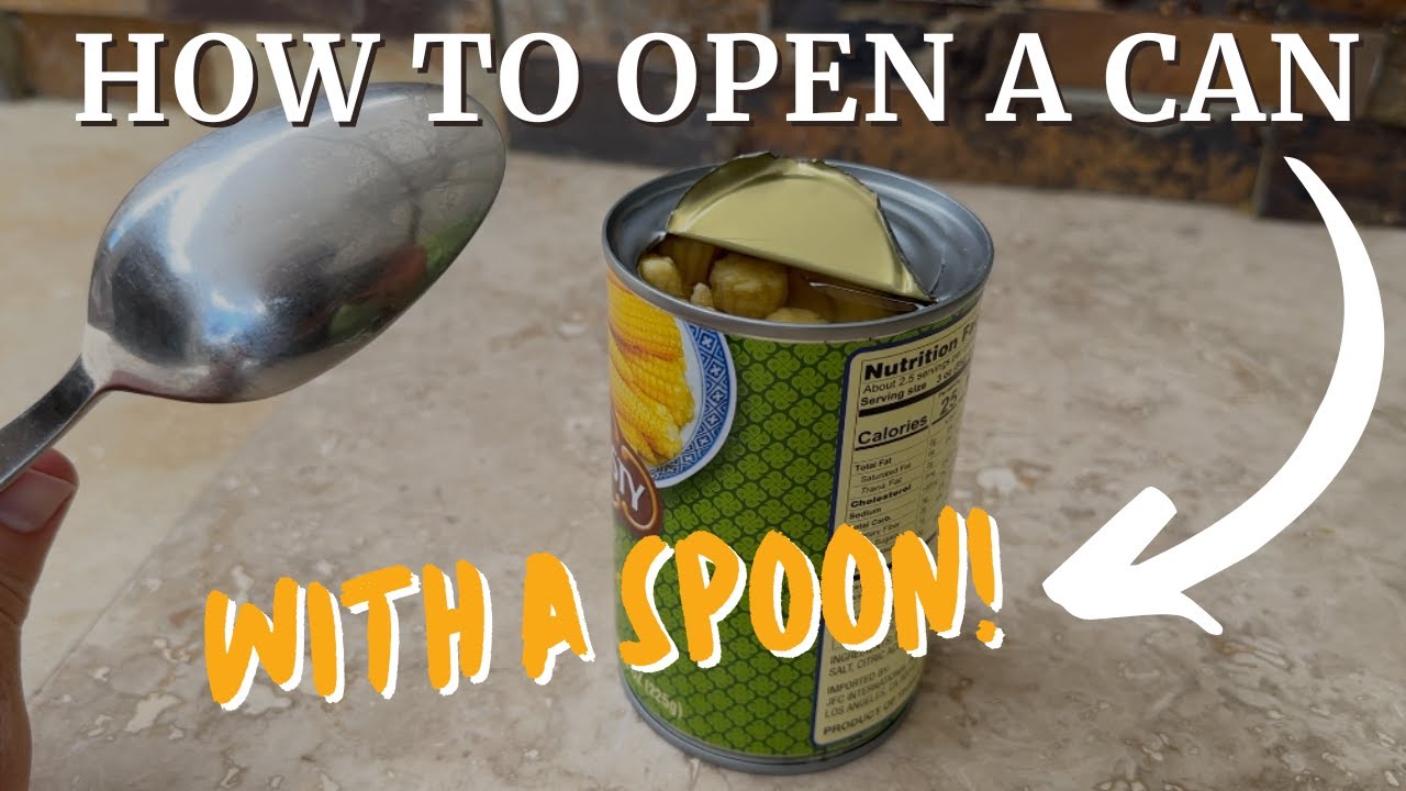 How to Open a Can with a Spoon: A Handy Kitchen Hack