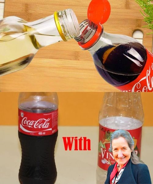 Mix white vinegar with Coke and you won’t believe what happens