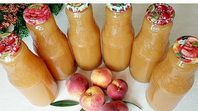 How to Make and Store Natural Peach Juice for Long-Term Enjoyment