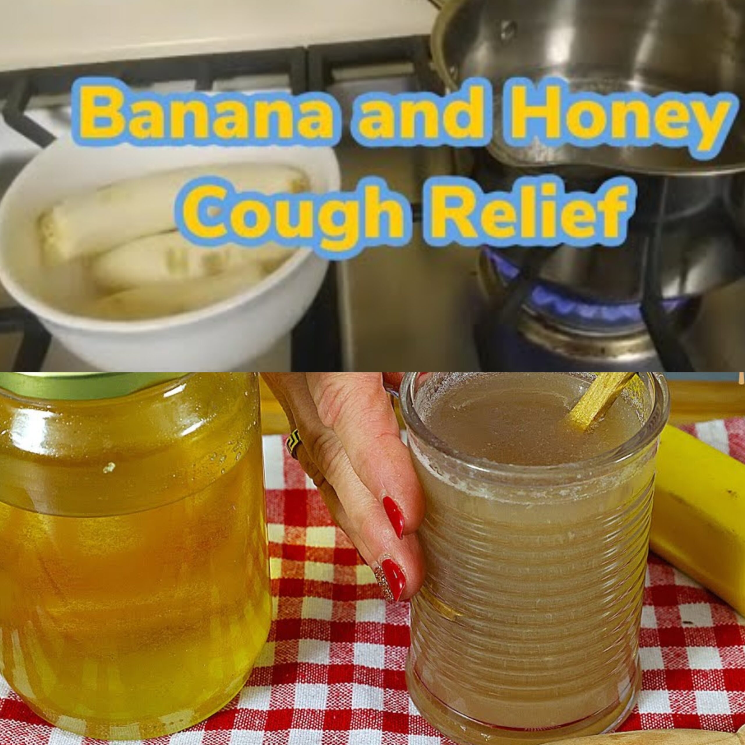 Cleanse Your Lungs and Stop Coughing! Natural Banana and Honey Syrup