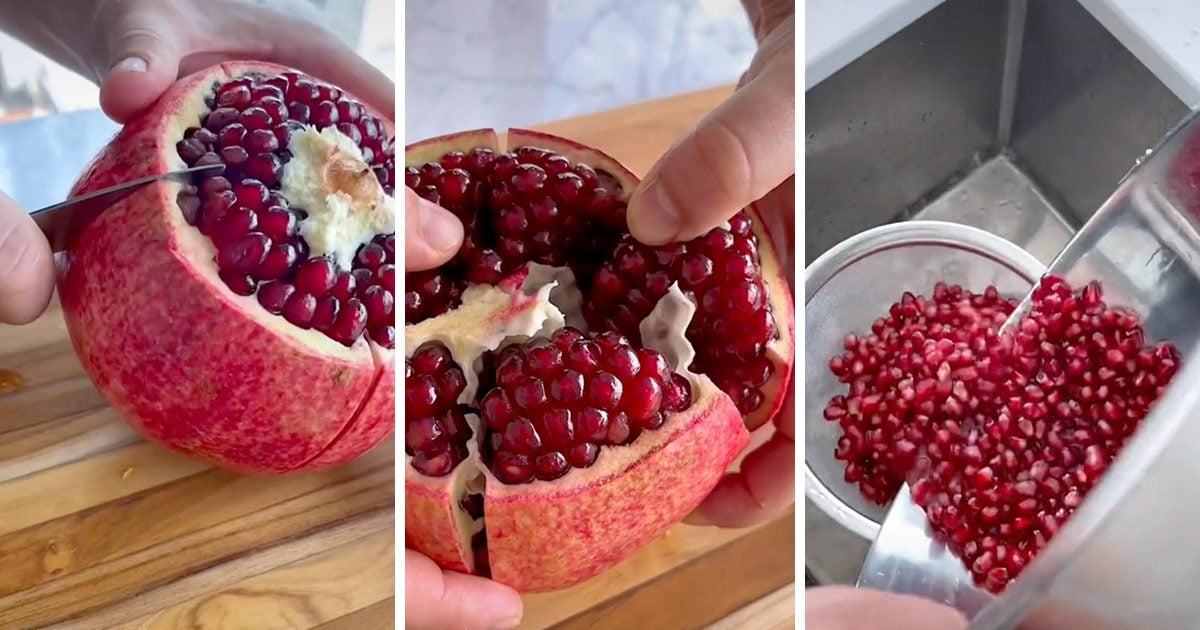 How To Deseed a Pomegranate in 10 Seconds