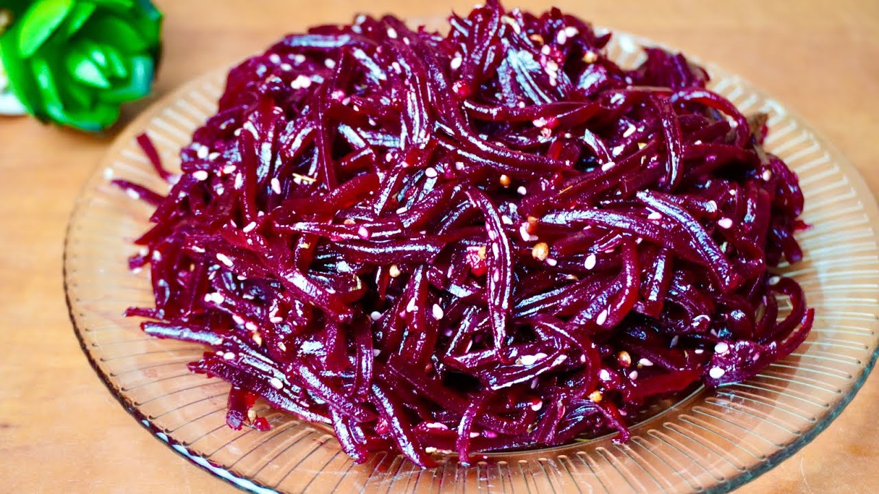 Flying Salad: Korean-Style Beetroot Salad