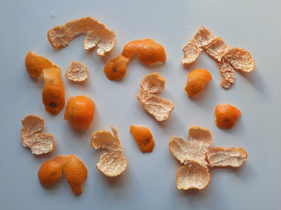 Mandarin peels, 2 easy recipes