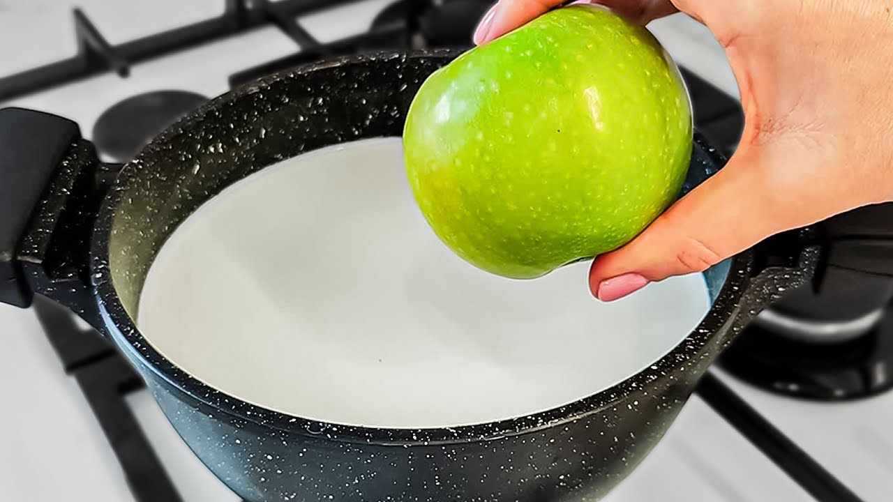 Try This Surprising Treat: Apple in Boiling Milk!