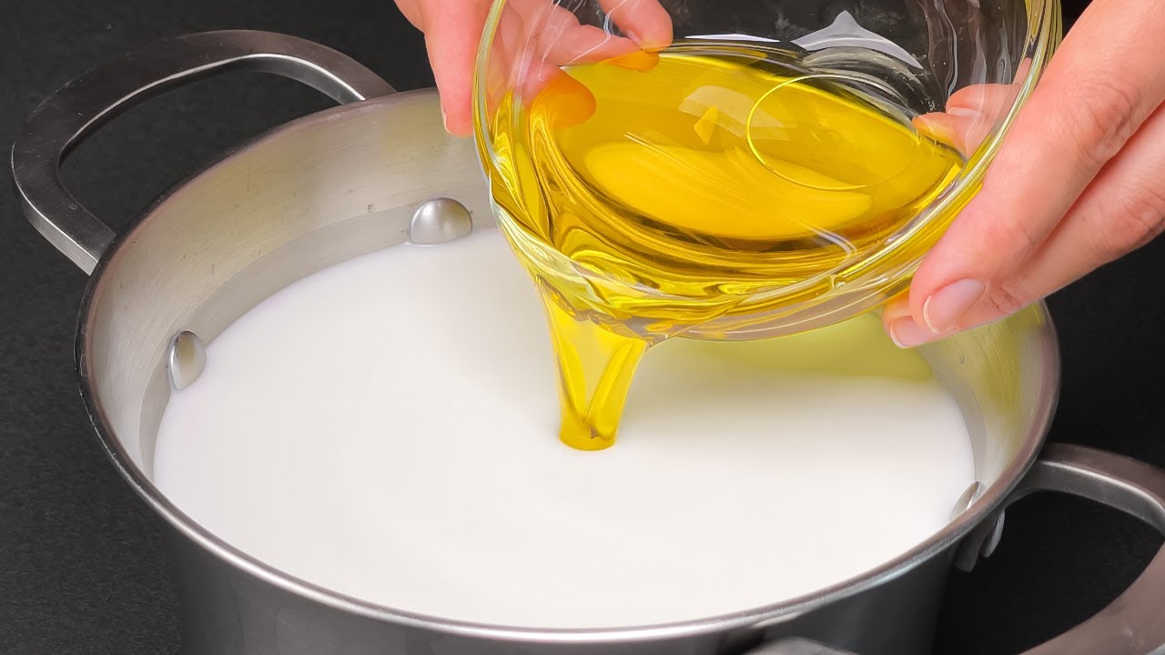 Just Add Olive Oil to 1 Liter of Milk! Only a Few People Know This Secret Recipe