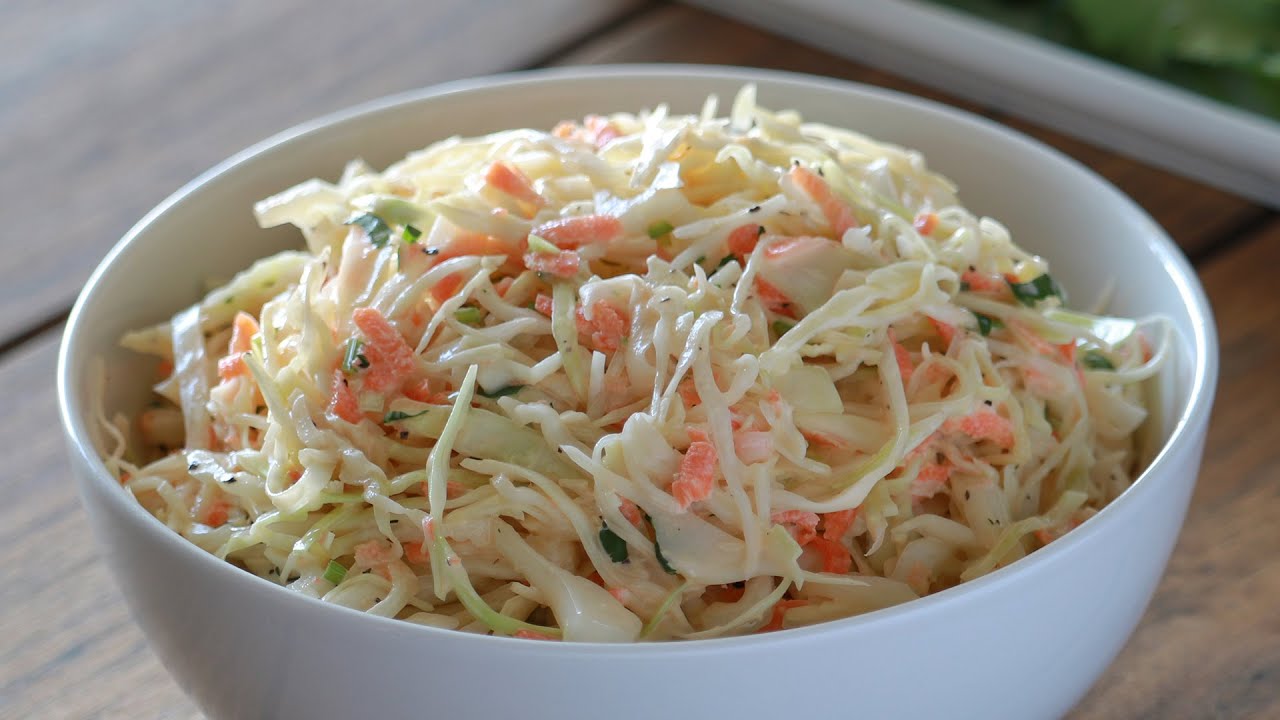 How to Make Coleslaw | Homemade Coleslaw Recipe (No Sugar and Healthy Oils)