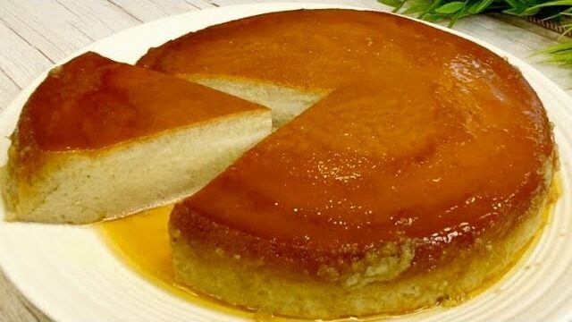 No-Bake Banana Flan Recipe (Without Sugar or Flour)