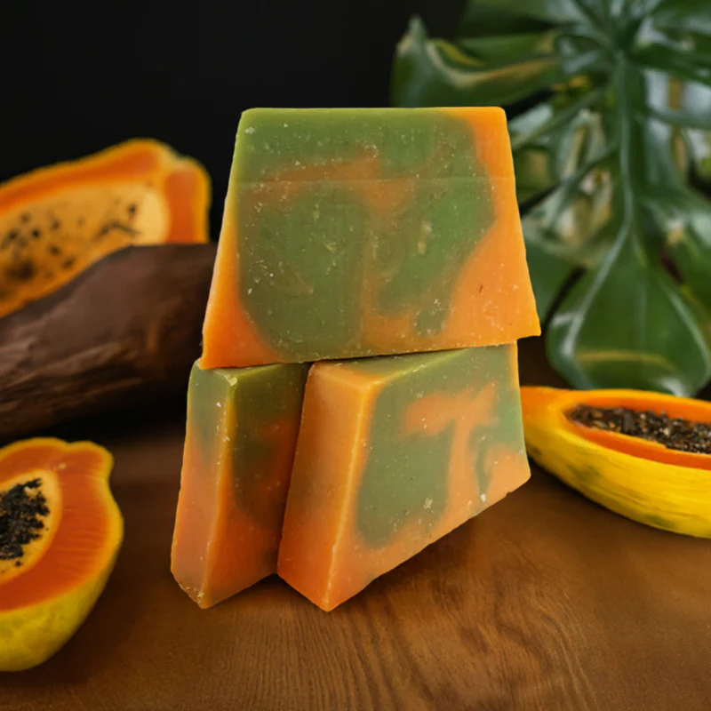 Homemade Papaya Soap for Skin Whitening and Glowing Skin 🌟🍃