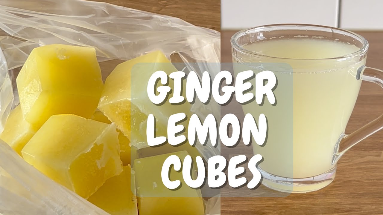 Easy to Make‼️ Ginger Lemon Ice Cubes | Perfect for Hot or Cold Drinks ✅