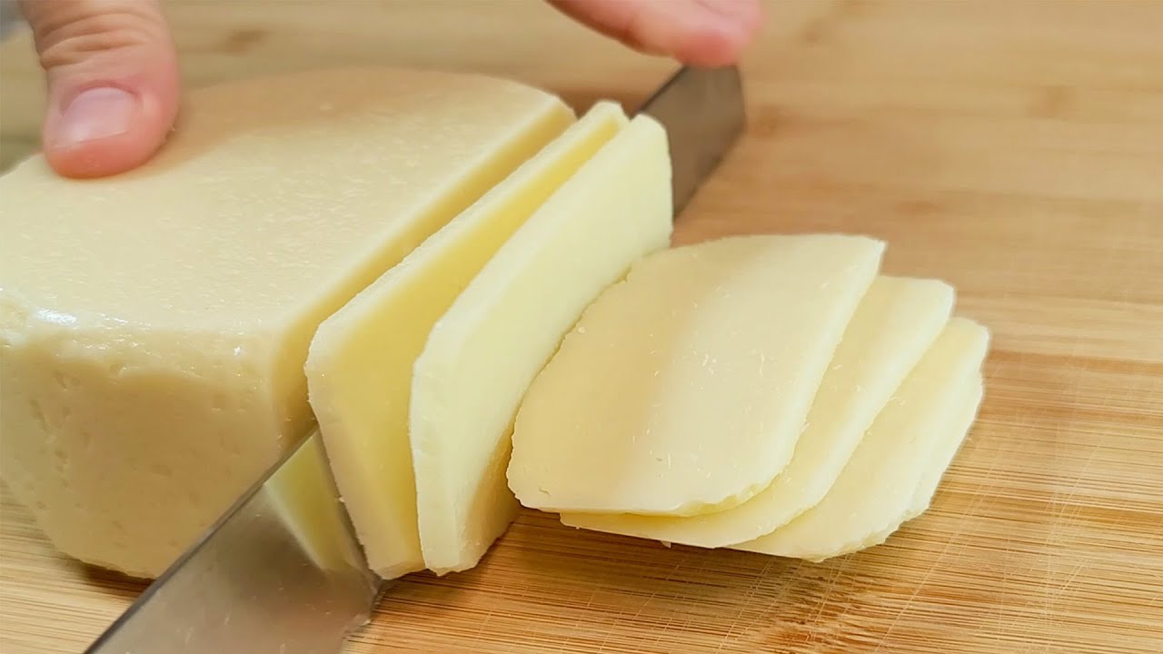 Recipe for Hard Cheese in 15 Minutes with Only 2 Ingredients