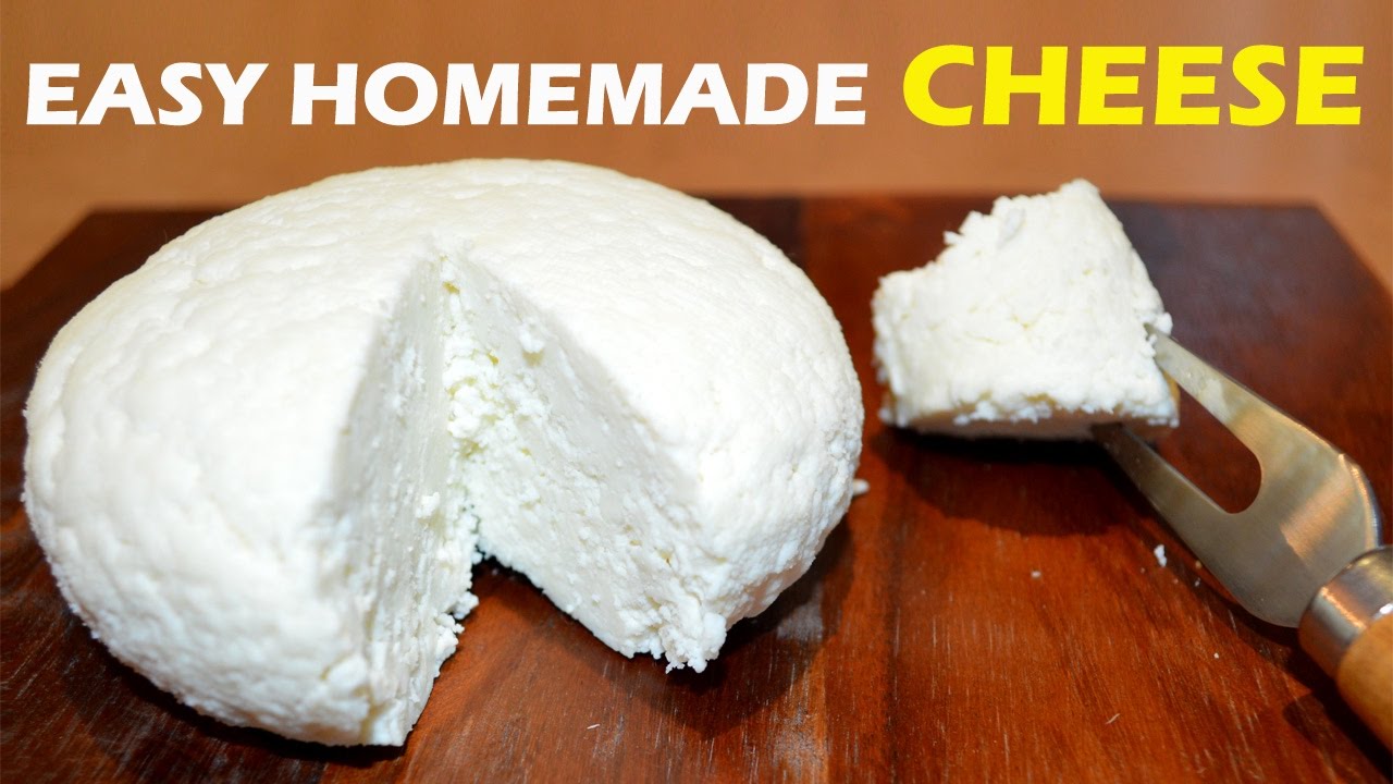 1 Kg of Cheese from 2 Liters of Milk! No Vinegar or Citric Acid – Just Egg