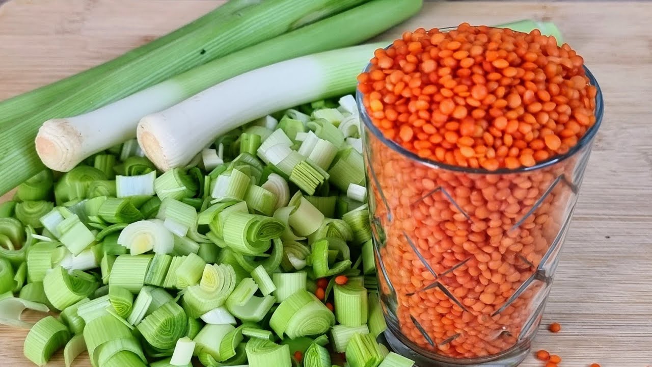 💯 Everyone Wants This Leek Recipe Because Kids Can Eat It Too 😋 (Leeks and Lentils)