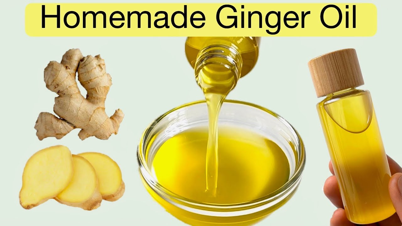 How to Make Ginger Oil for Hair Growth, Scalp Fungi, Dandruff, and Strong Hair (DIY Homemade)