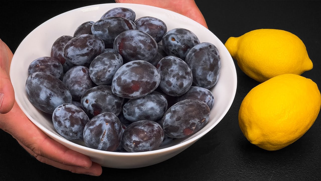 Natural Remedy to Prevent Stroke and Heart Attack! Healthy and Delicious 2-Ingredient Dessert: Plums and Lemon