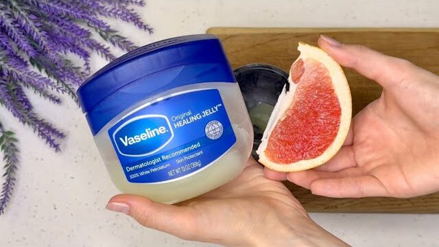 At 65 and No More Wrinkles! Vaseline Anti-Aging Masks with Grapefruit (Did You Know That?) 🍊✨