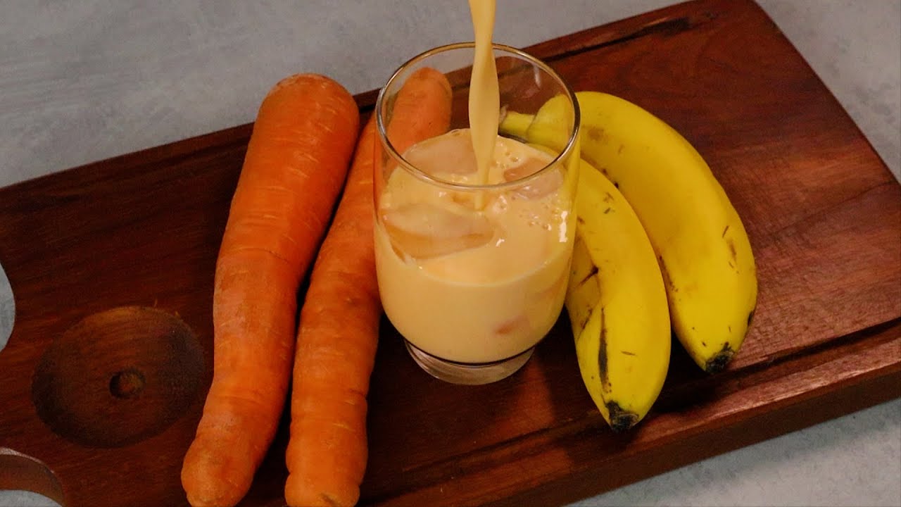 Carrot and Banana Juice Recipe | Healthy and Delicious Juice