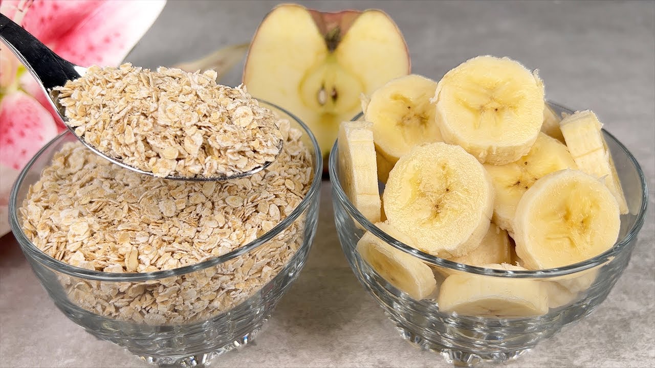 Oatmeal and Banana Healthy Dessert | Only 3 Simple Ingredients!