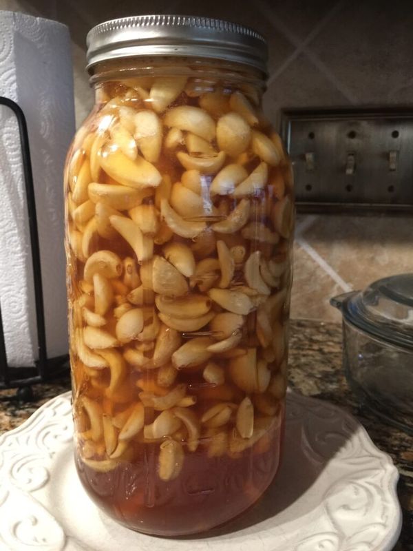Fermented Garlic in Honey